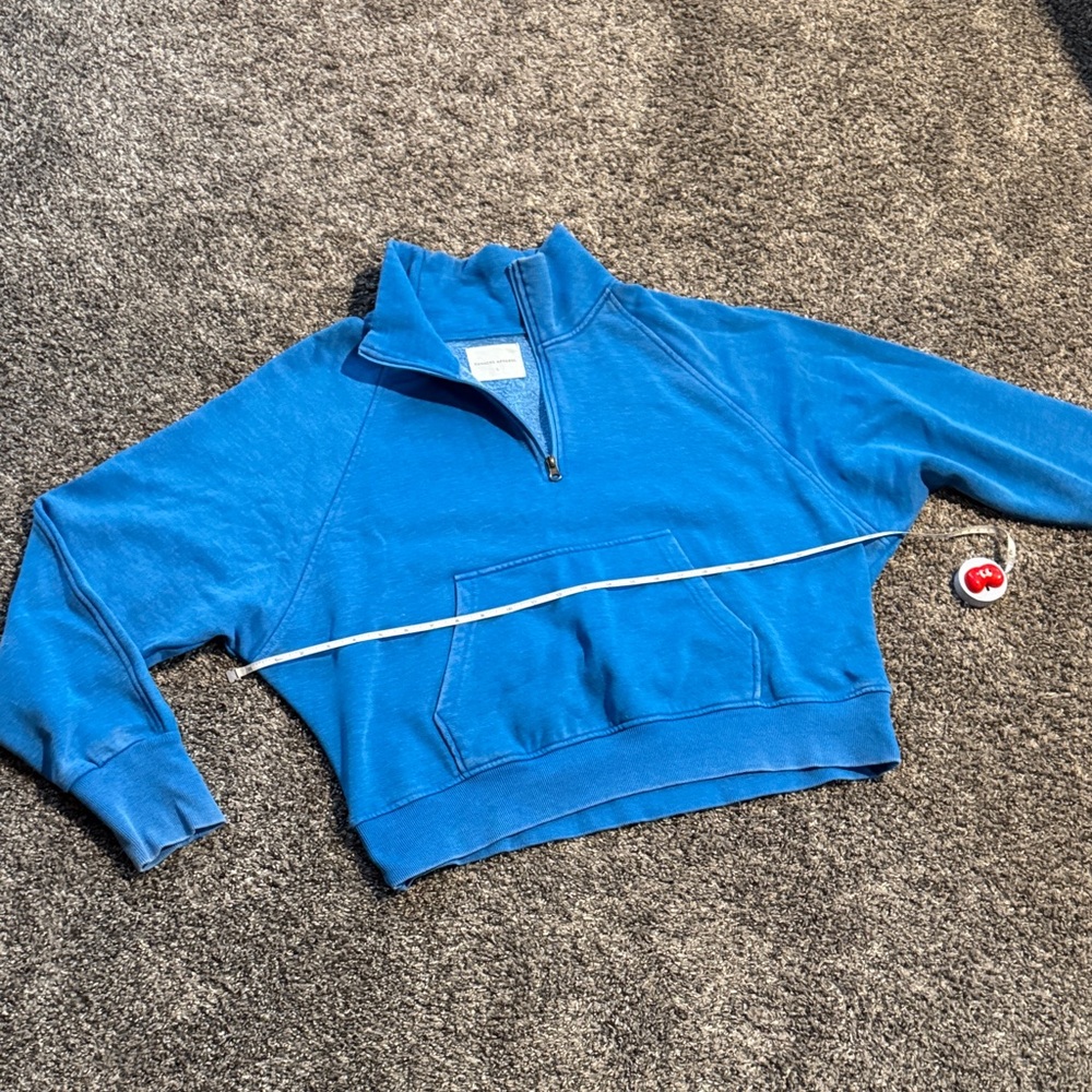 Panache Apparel Cropped / Waist-Length Quarter Zip Sweatshirt